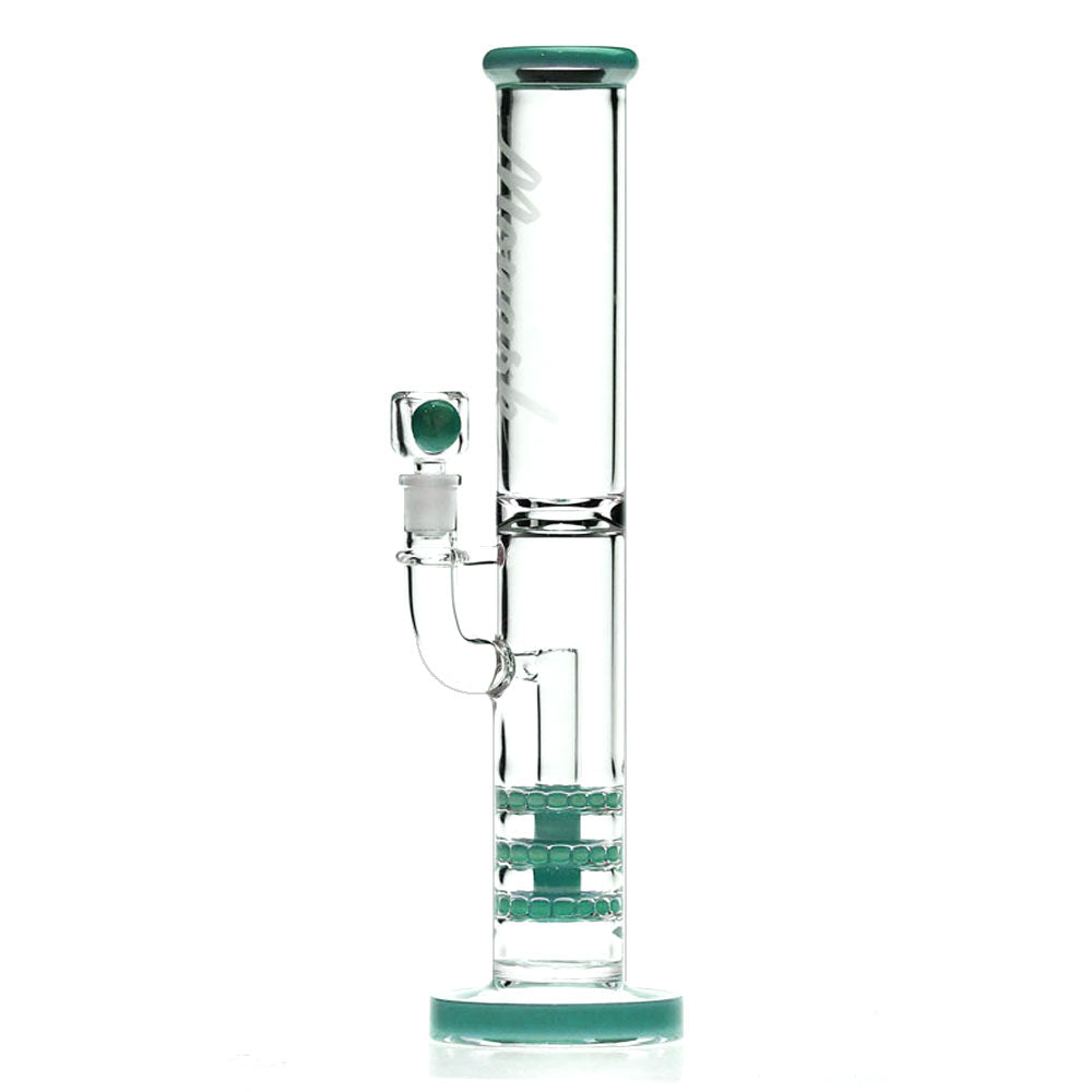 Monark Glass Triple Ratchet Perc Bong