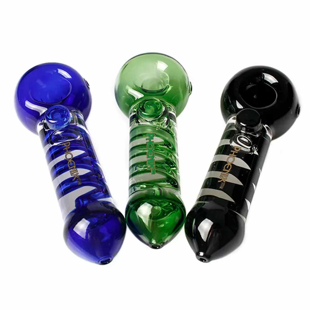 PHOENIX Freezable Coil Spoon Hand Pipe 5.5"