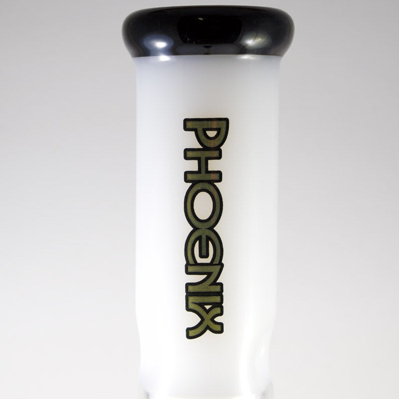 Phoenix Water Pipe -Umbrella Perc- Beaker - 10" - Smoke City