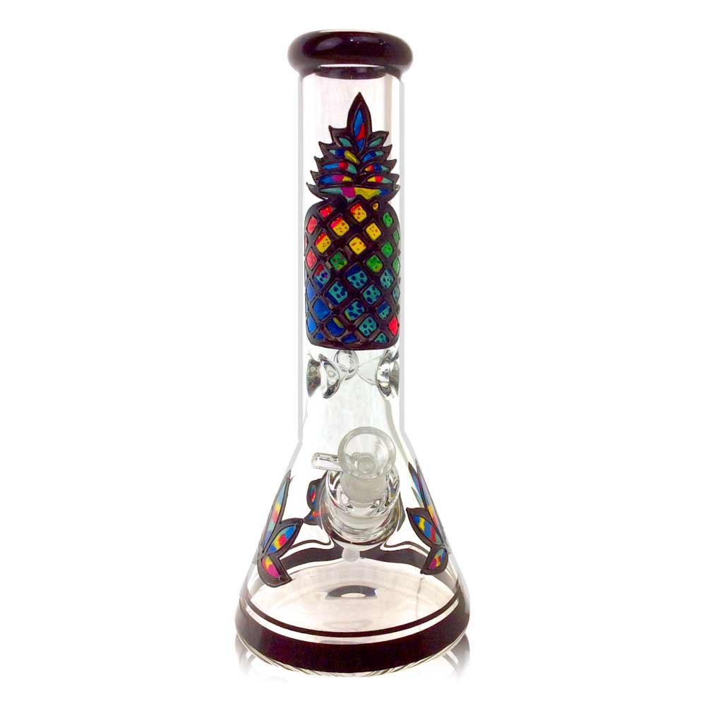 Psychedelic Pineapple Beaker Bong