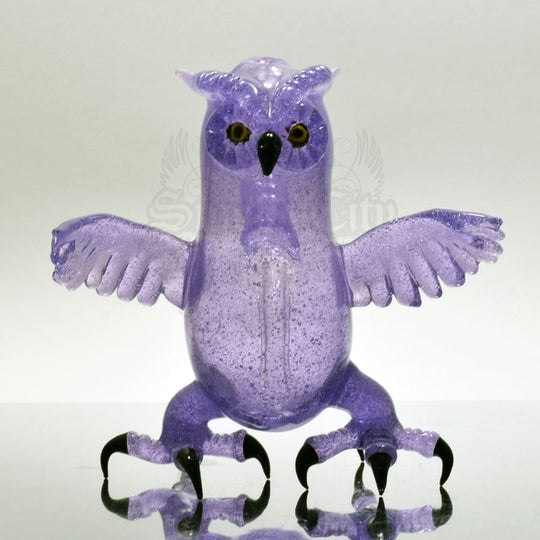 Four Winds Flame Works Purple Rain Owl Vapor Rig - Smoke City