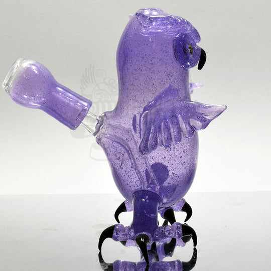 Four Winds Flame Works Purple Rain Owl Vapor Rig - Smoke City