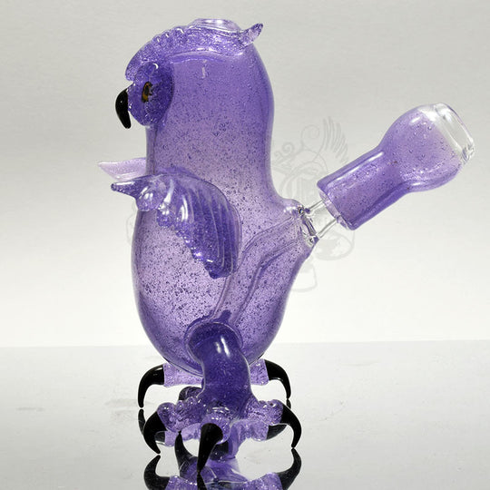 Four Winds Flame Works Purple Rain Owl Vapor Rig - Smoke City