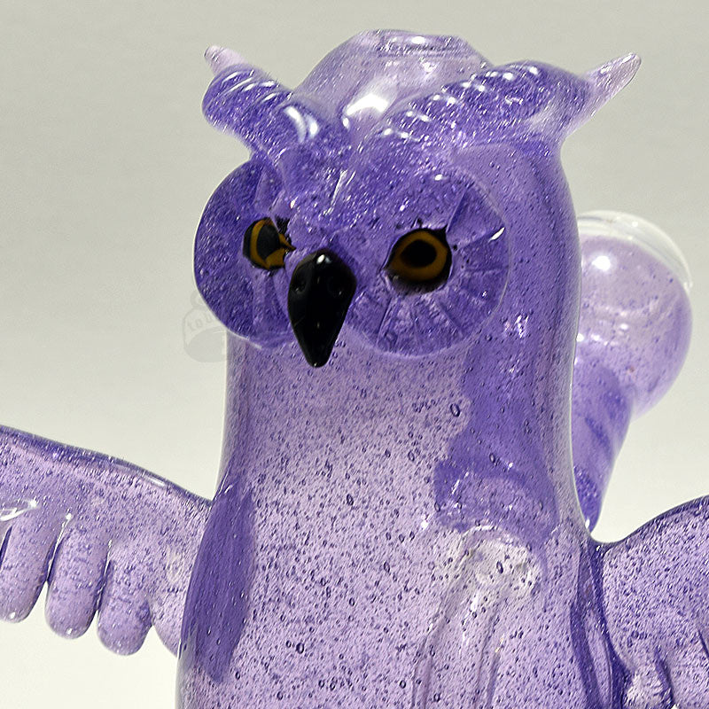 Four Winds Flame Works Purple Rain Owl Vapor Rig - Smoke City