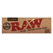 Raw Unrefined Classic 1.25 1 1/4 Size Cigarette Rolling Papers - Smoke City