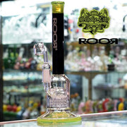 Roor Tech - Micro Slugger Vapor Rig 10 Arm Percolator - Black / Slime Green - Smoke City