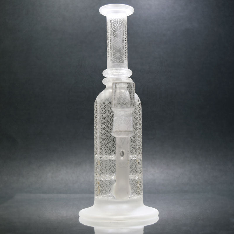 Seed Of Life Blasted Sacred-G Double Disc Mini Rig - Smoke City