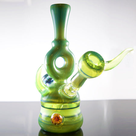 Green / Slyme Green With Custom Millies and Horn Avalon Rig - Smoke City