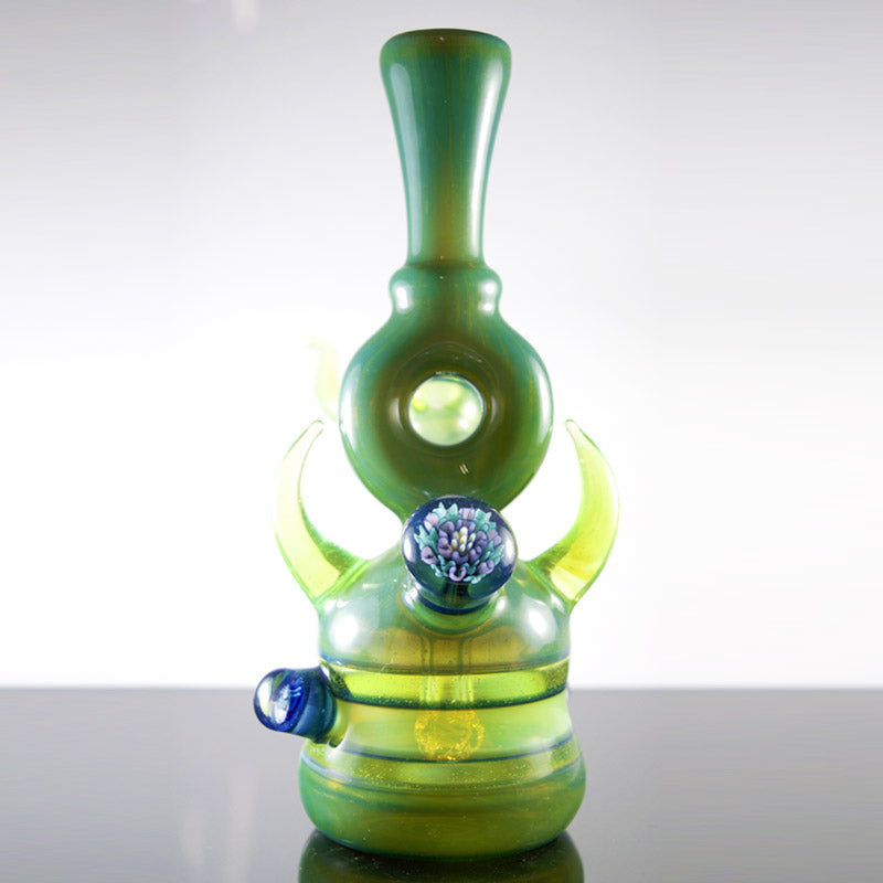 Green / Slyme Green With Custom Millies and Horn Avalon Rig - Smoke City