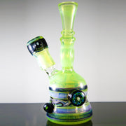 Slyme Green / Purple With Custom Millies and Horns Avalon Rig - Smoke City