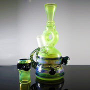 Slyme Green / Purple With Custom Millies and Horns Avalon Rig - Smoke City