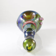 Cl1 Custom Glass Hand Pipe - Green Fumed with Reversal 3