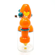 Smoking Chimp - Orange & Peacock By John Fischbach FISH