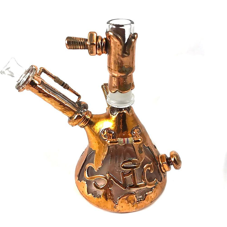 SNIC GLASS MINI BEAKER ELECTROFORMED RIG | SMOKE CITY – SC INC.