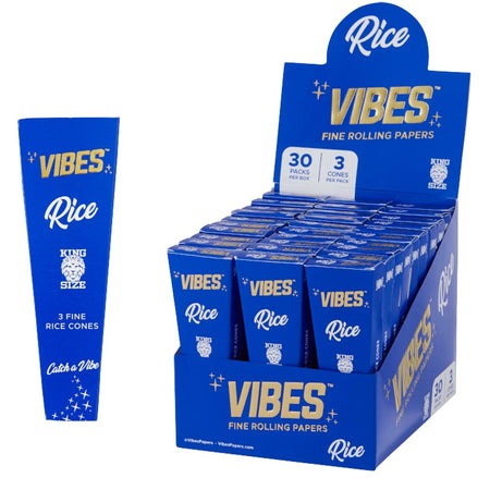 Vibes Rice Cone Papers Box King Size