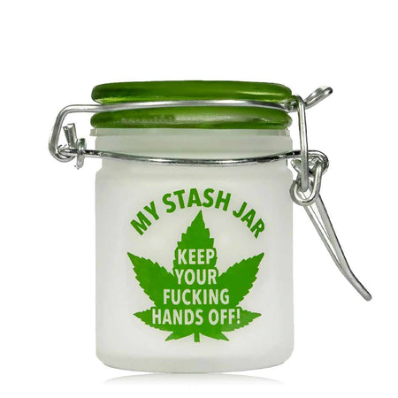 Airtight Glass Mini Stash Jar- My Mini Stash Jar - Keep Your F*cking Hands Off!