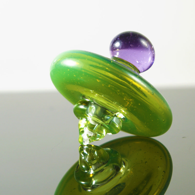 CL1 Custom Banger Carb Cap Green Moss UV - Smoke City