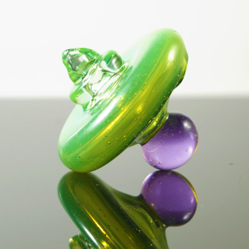 CL1 Custom Banger Carb Cap Green Moss UV - Smoke City