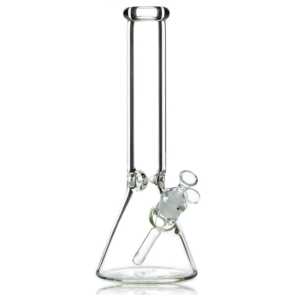 12 INCH CLEAR 5MM BEAKER WATER PIPE