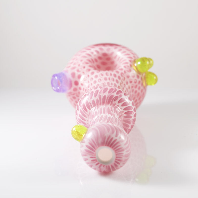 Small Snake Skin Sherlock Pipe made by Firekist Glass - Smoke City