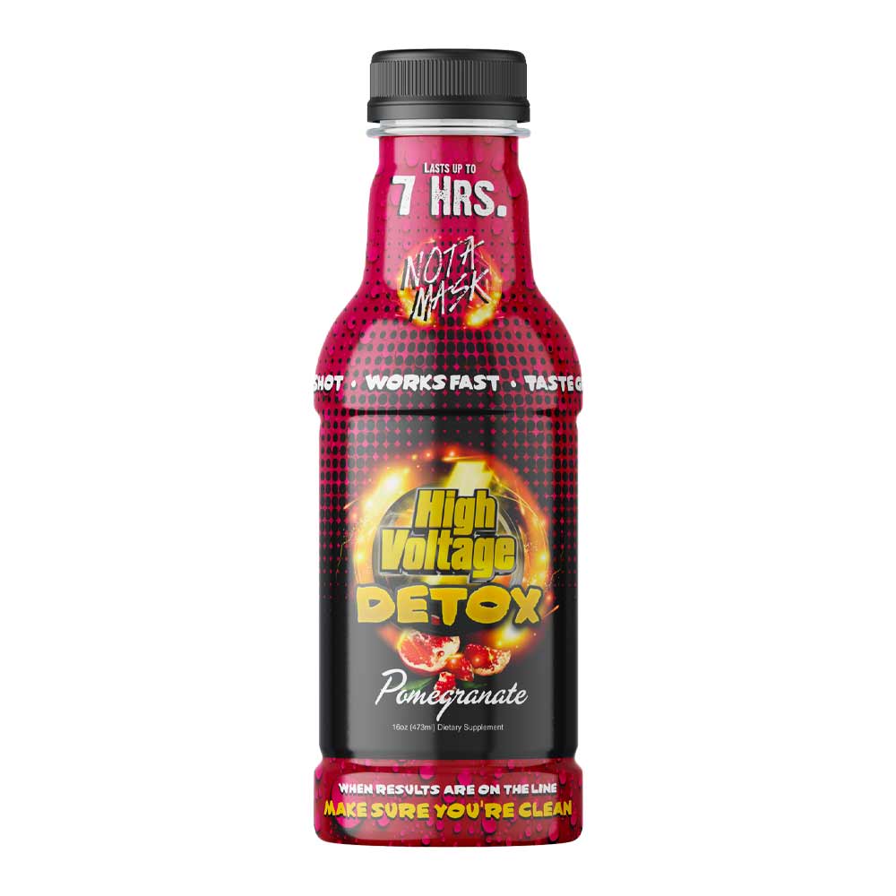 High Voltage Premium Detox Drink 16oz pomegranate