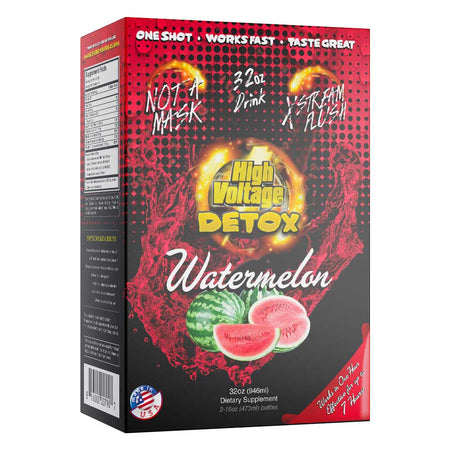 High Voltage Premium Detox Drink 32oz watermelon