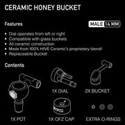 HIVE x Brothership Ceramic Honey Bucket - Gold - Smoke City