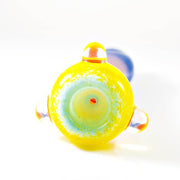Insane Glass Chillum Yellow Red Blue Bowl