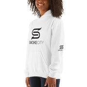 SMOKE CITY Unisex White Hooded Sweatshirt