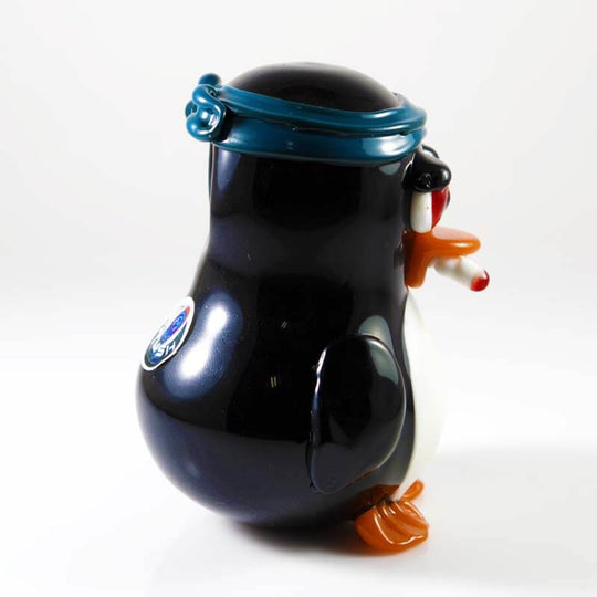 Penguin Glass Pipe by Crush Glass Right Side