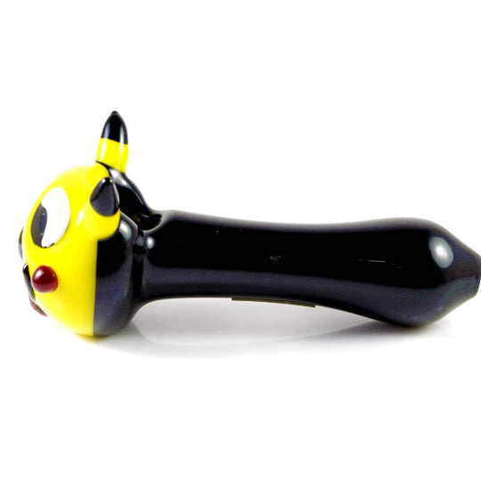 Pikachu Inspired Glass Hand Pipe Left Side
