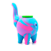Silicone Elephant Pipe with Glass Bowl