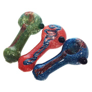 Frit Hand Pipe with string 3"