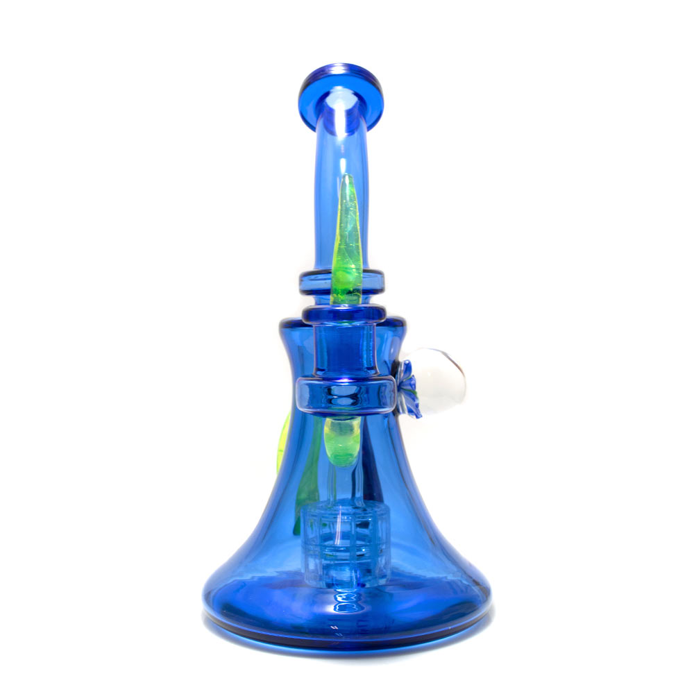 Blue Banger Hanger Dab Rig With Horns Front