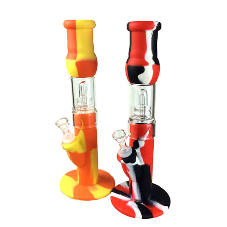 SILICONE Personal Water Pipe Straight with Perc