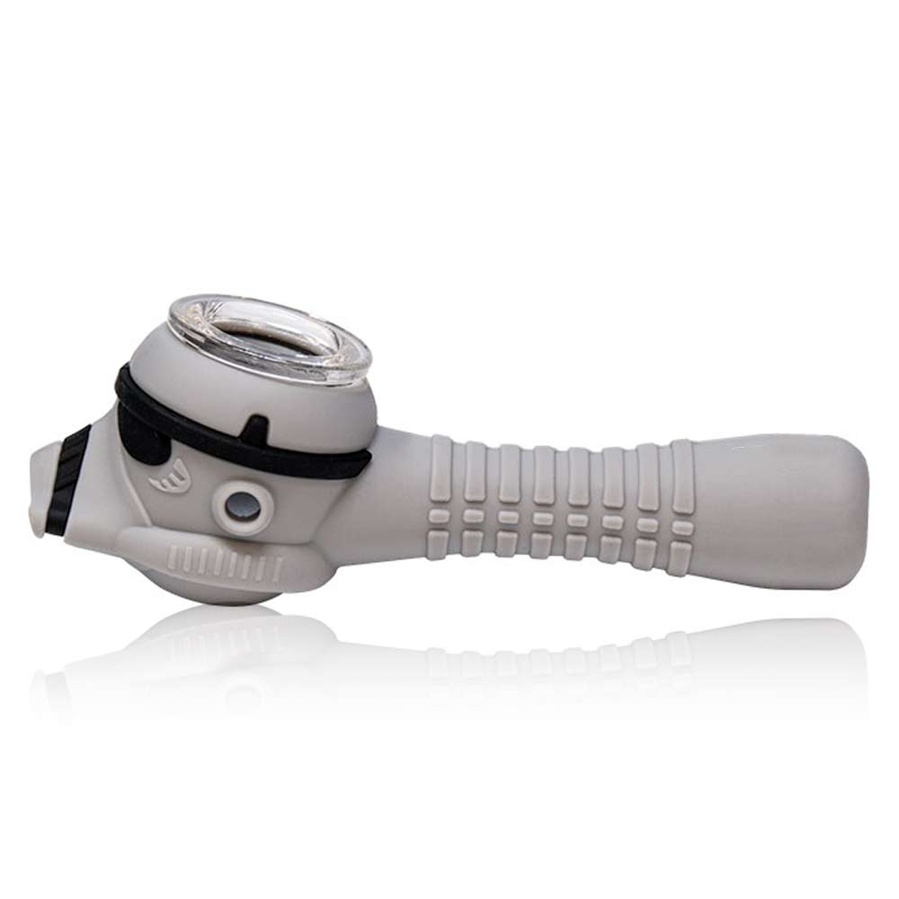 STORM TROOPER SILICONE HAND PIPE 4"