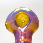 Water House Hand Pipe Gold & Silver Fume close up