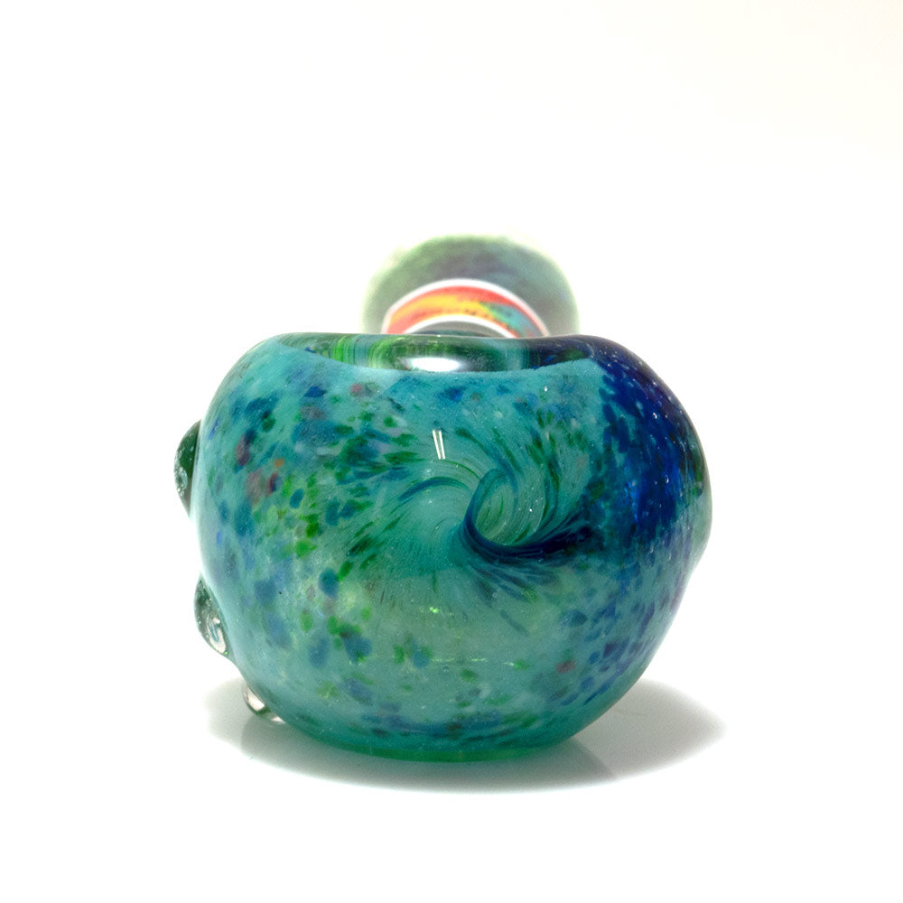 Water House Hand Pipe with Twist Blue & Green 3