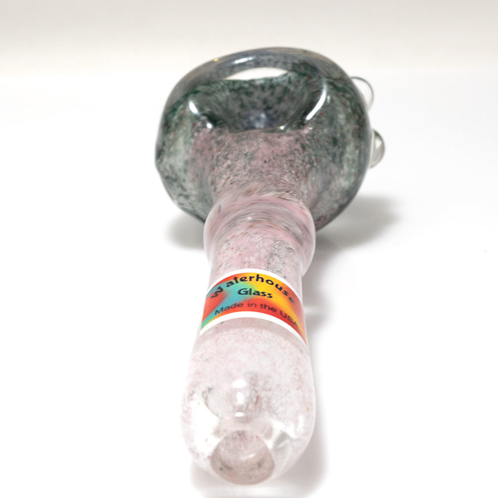 Water House Hand Pipe with Twist Pink & Gray 4