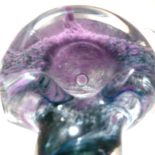 water house glass pipe purple blue close up